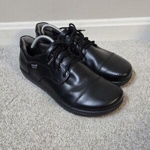 Lems Nine2Five Men's Black Leather Oxford Shoes Size M 10.5 / W 12 Unisex
